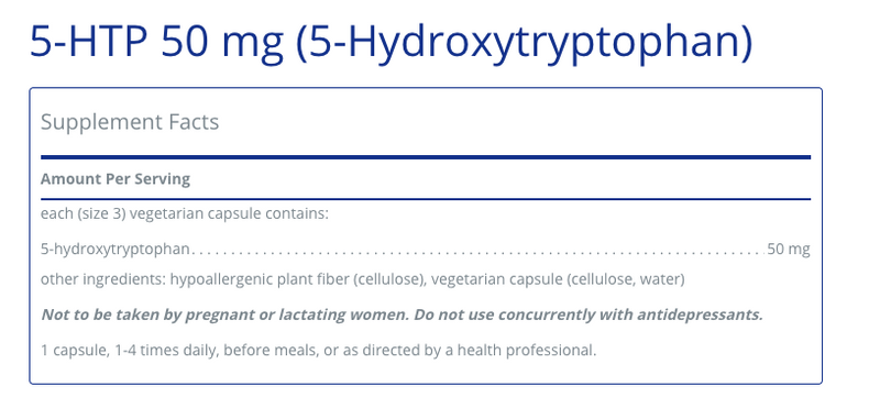 5-HTP (5-Hydroxytryptophan) 50 mg | 60C - Clinical Nutrients