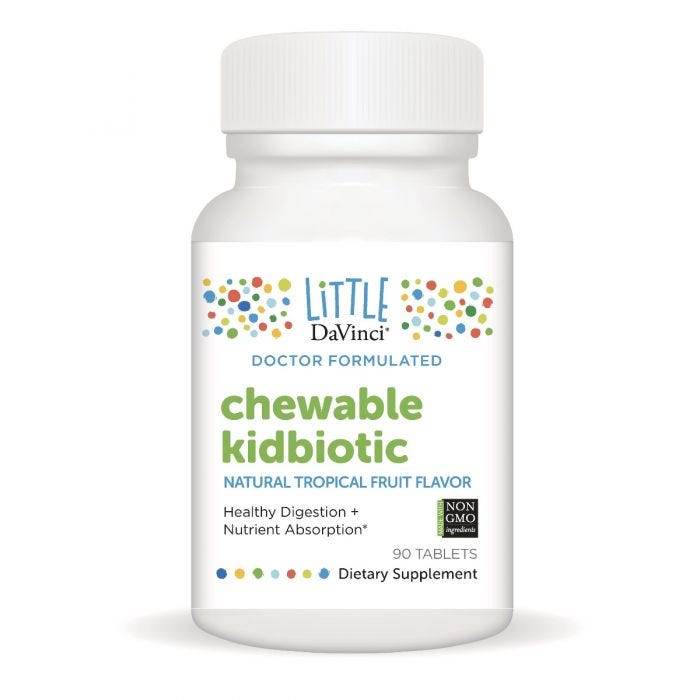 Chewable Kidbiotic Tropical Fruit 90 Tablets - Clinical Nutrients