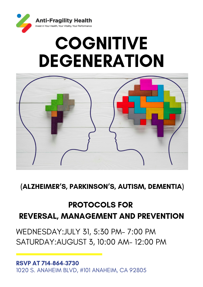 Cognitive Degeneration Workshop