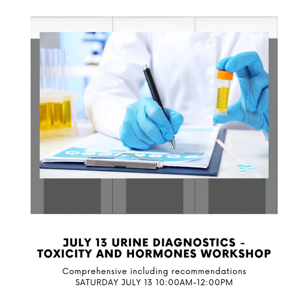 July 13 Urine Diagnostics - Toxicity and Hormones Workshop