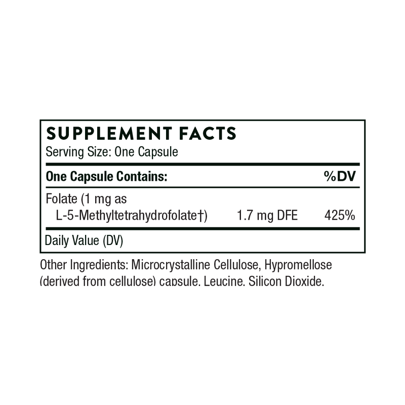 5-MTHF 1 mg - Clinical Nutrients