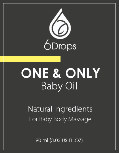 6-DROPS Body Massage Oil 90ml - One & Only (for Baby) - Clinical Nutrients