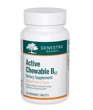 ACTIVE CHEWABLE B12 60 TABLETS - Clinical Nutrients