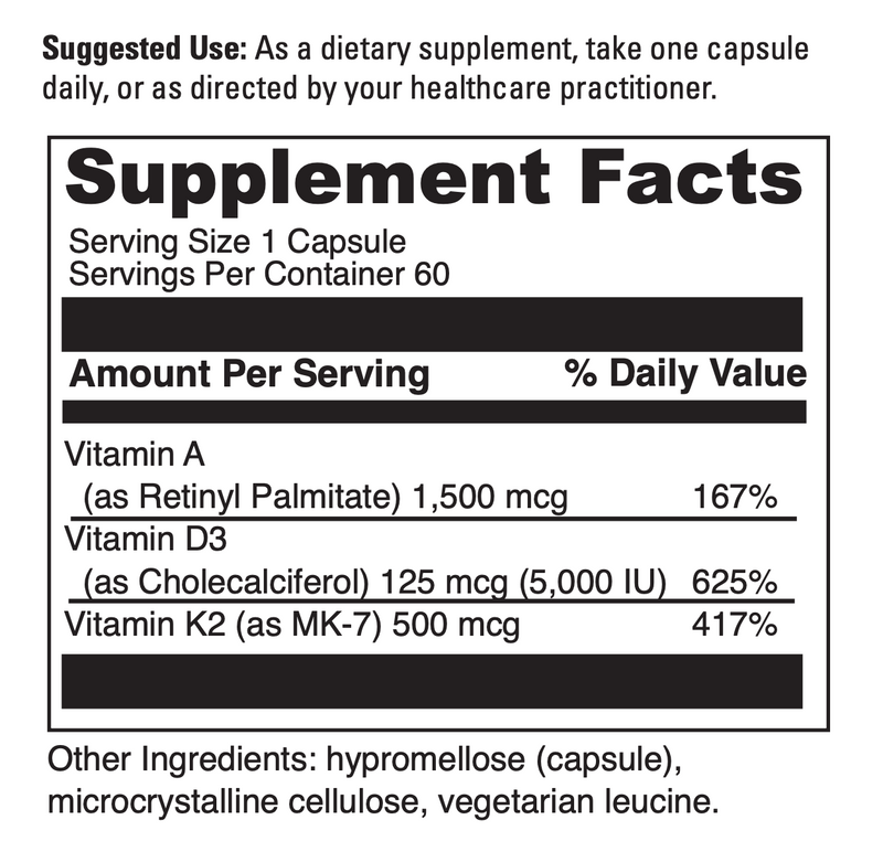 ADK 60 Capsules - Clinical Nutrients