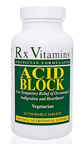 Acid Block 60 Chewable Tablets - Clinical Nutrients