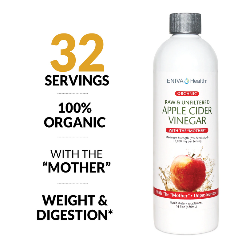 Apple Cider Vinegar with The Mother Organic-Raw-Unfiltered - Clinical Nutrients