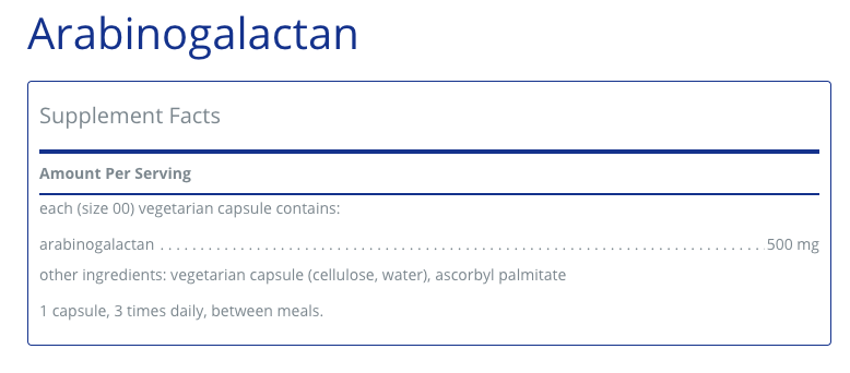 Arabinogalactan 180 C - Clinical Nutrients