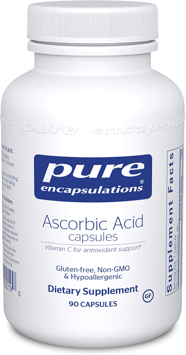 Ascorbic Acid Capsules 90 C - Clinical Nutrients