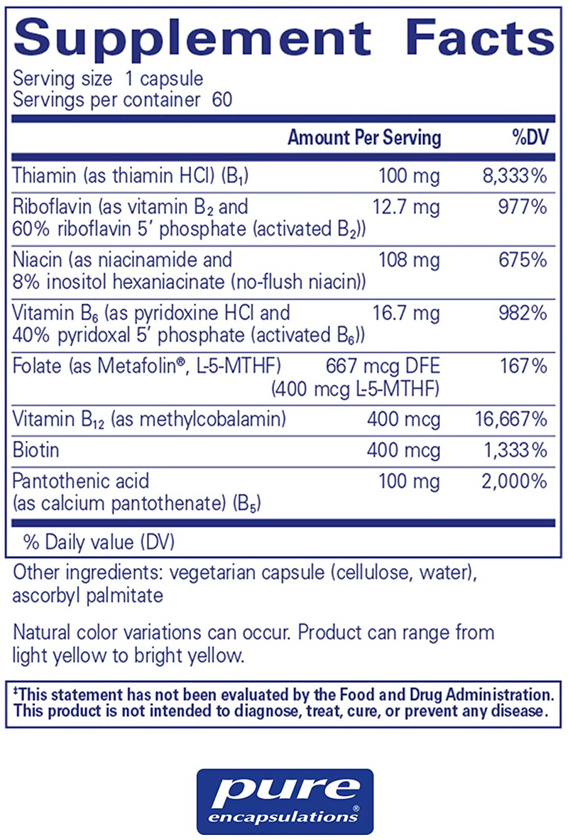 B-Complex Plus 60 C - Clinical Nutrients