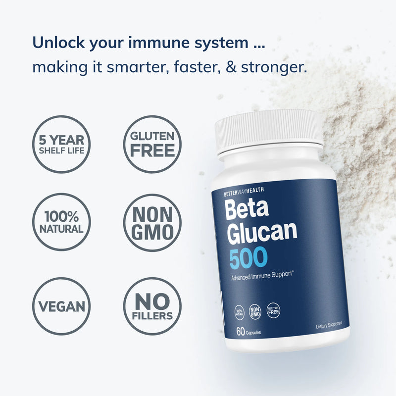 Beta Glucan 500 60 caps - Clinical Nutrients
