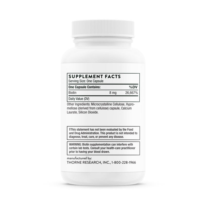 Biotin 8 60 CT - Clinical Nutrients