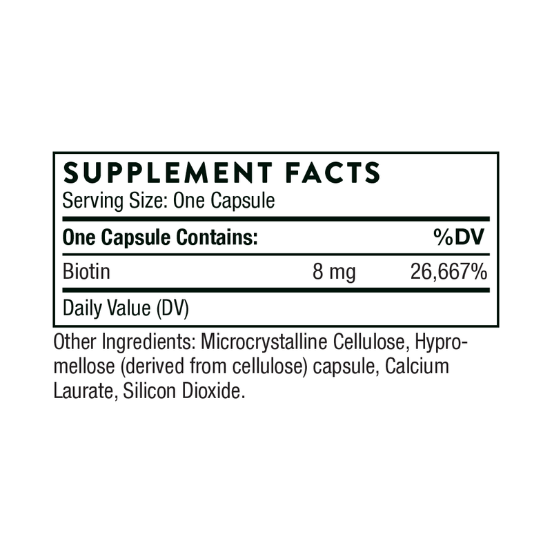 Biotin 8 60 CT - Clinical Nutrients