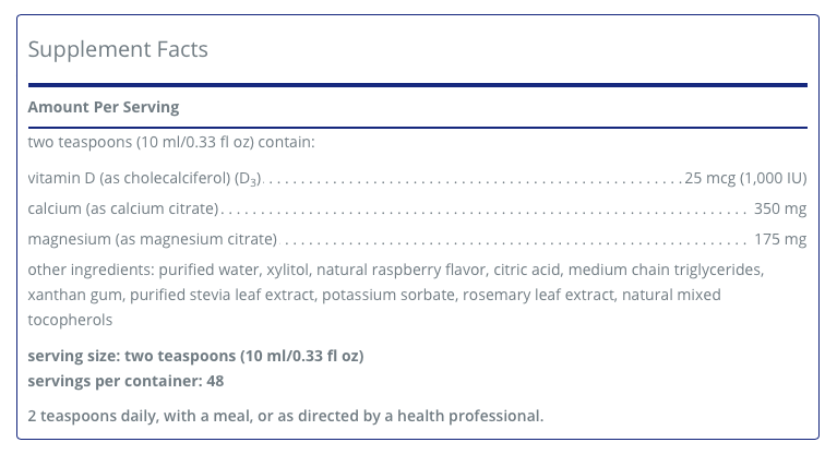 Cal-Mag-D liquid 480 Ml - Clinical Nutrients