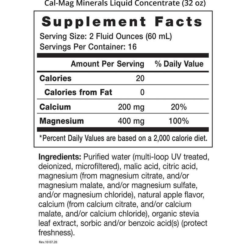 Cal-Mag Minerals Liquid Concentrate (32 oz) - Clinical Nutrients