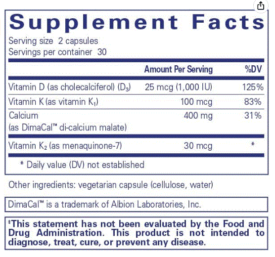 Calcium K/D 60's - Clinical Nutrients