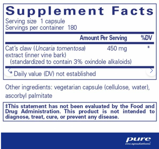 Cat's Claw - Clinical Nutrients