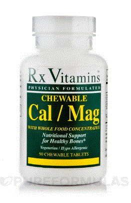 Chewable Cal/Mag 90 Chewable Tablets - Clinical Nutrients