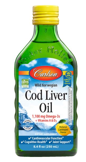 Cod Liver Oil Lemon Flavor 8.4 oz - Clinical Nutrients
