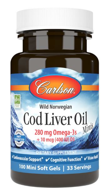 Cod Liver Oil Minis 100 Softgels - Clinical Nutrients