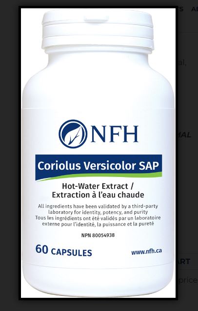 Coriolus Versicolor SAP 60 Capsules - Clinical Nutrients