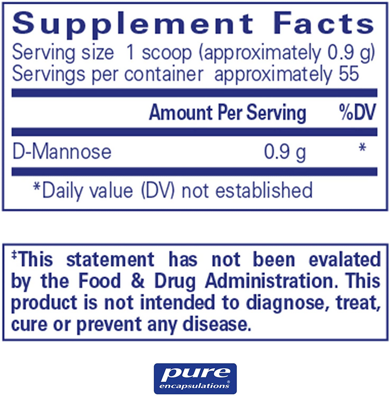 D-Mannose powder 50g - Clinical Nutrients