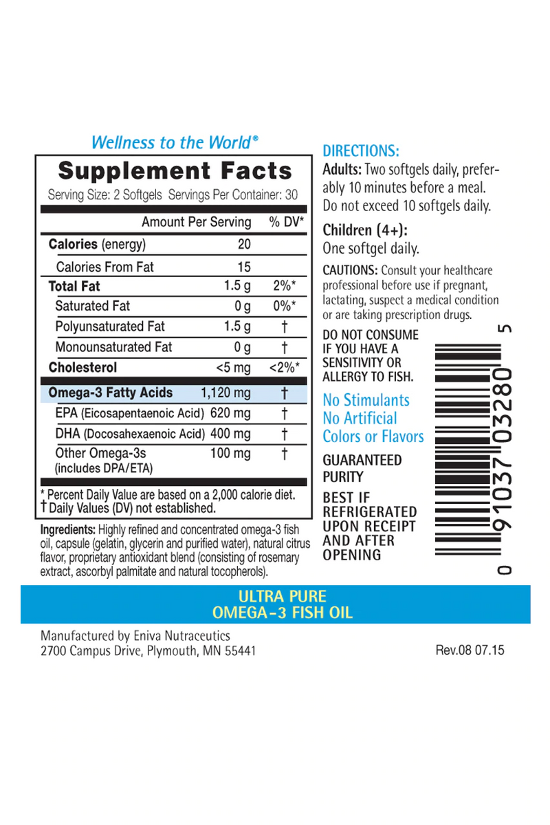 Efacor Omega3 EPA/DHA (240 capsules) - Clinical Nutrients