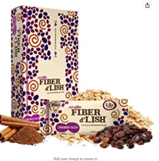 Fiber d'Lish Cinnamon Raisin 16 Bars - Clinical Nutrients
