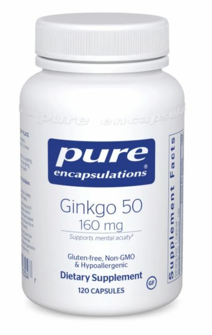 Ginkgo 50 160 Mg 120's - Clinical Nutrients