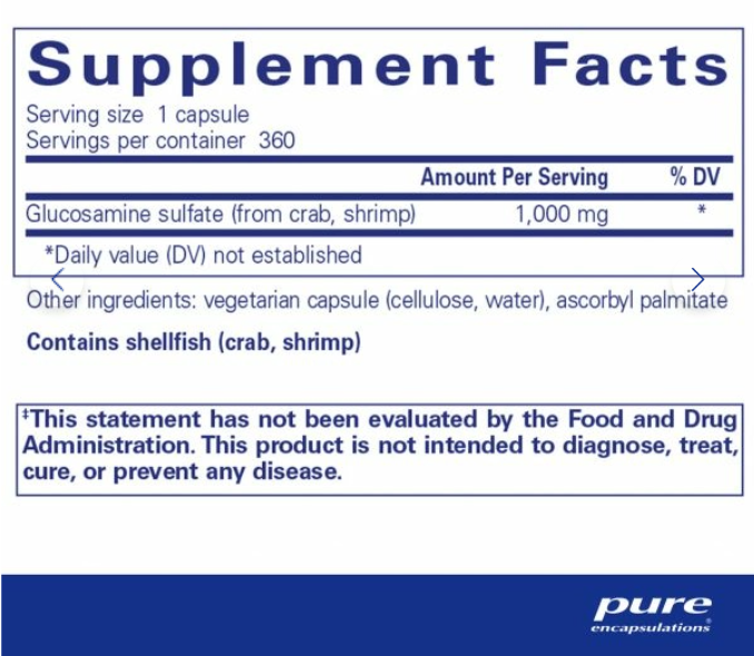 Glucosamine Sulfate 1,000 mg - Clinical Nutrients