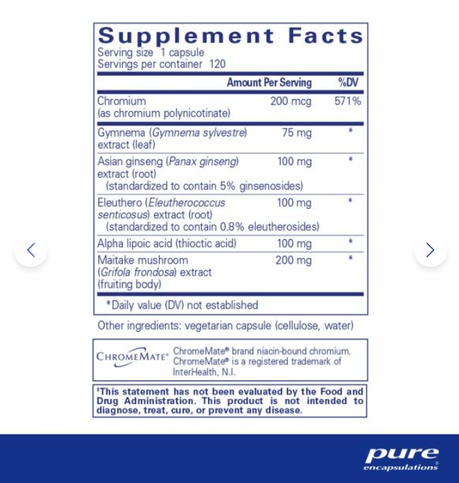 Glucose Support Formula - Clinical Nutrients