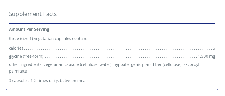 Glycine 180 C - Clinical Nutrients