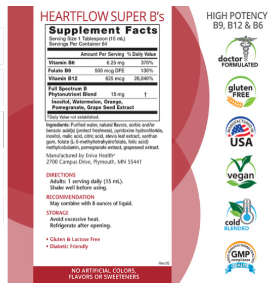 HeartFlow Super B’s 32 oz - Clinical Nutrients