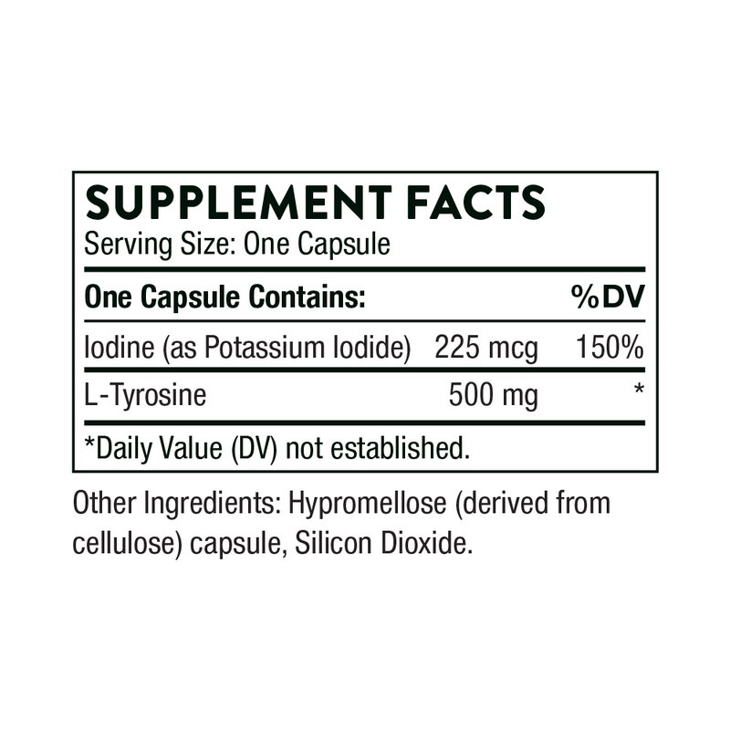 Iodine & Tyrosine 60 CT - Clinical Nutrients