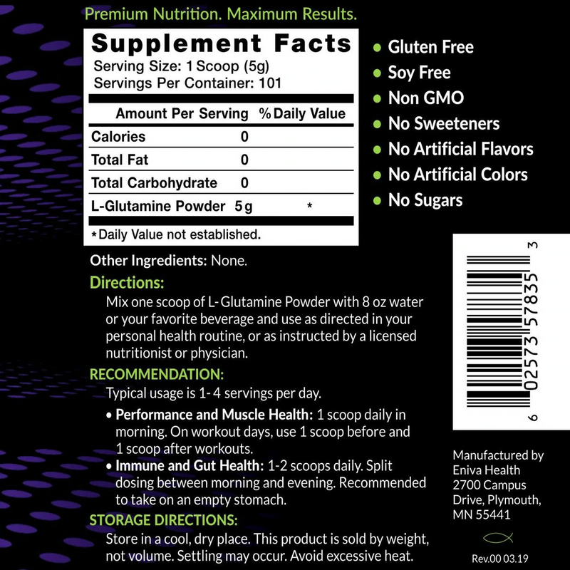 L-Glutamine 505g - Clinical Nutrients