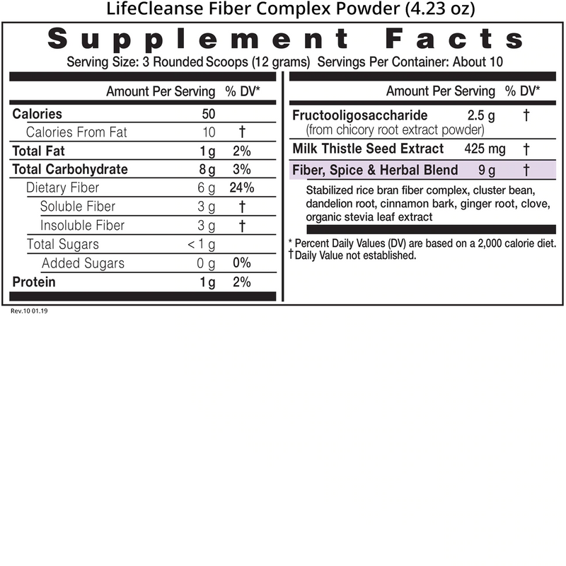 LifeCleanse Fiber Complex Powder (4.23 oz) - Clinical Nutrients