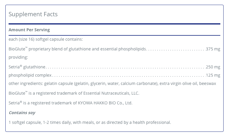 Liposomal Glutathione 30 C - Clinical Nutrients