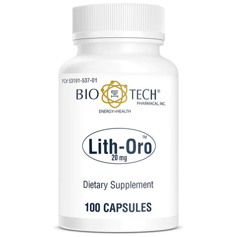 Lith-Oro 20 mg 100 Capsules - Clinical Nutrients