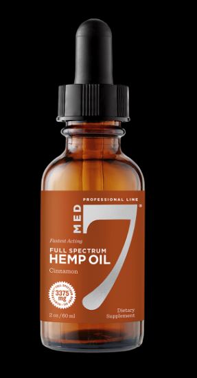 MED 7 HEMP OIL CINNAMON .5 OZ - Clinical Nutrients