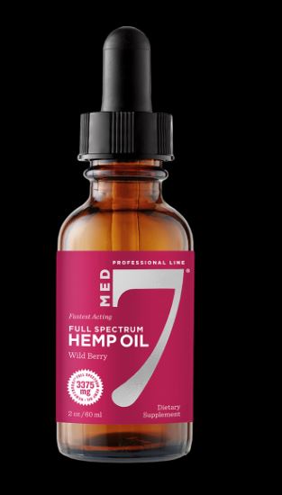 MED 7 HEMP OIL WILD BERRY .5 OZ - Clinical Nutrients