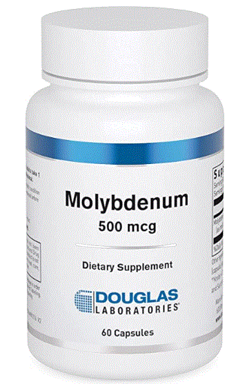 MOLYBDENUM 500 MCG 60 CAPSULES - Clinical Nutrients