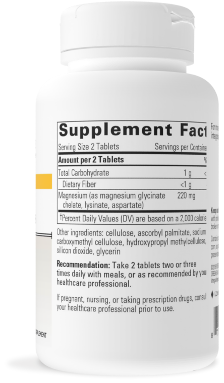 Magnesium Glycinate Plus 120 tabs - Clinical Nutrients
