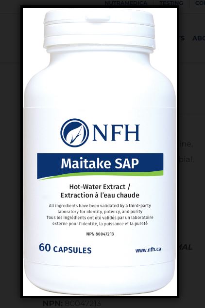 Maitake SAP 60 Capsules - Clinical Nutrients