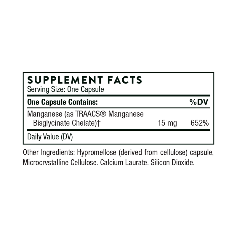 Manganese Bisglycinate 60 CT - Clinical Nutrients