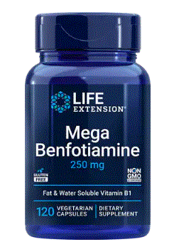 Mega Benfotiamine 250 mg 120 Capsules - Clinical Nutrients