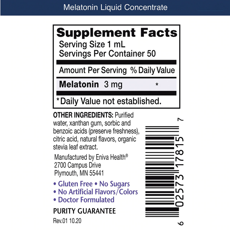 Melatonin Liquid Concentrate Drops (1.7 oz) - Clinical Nutrients