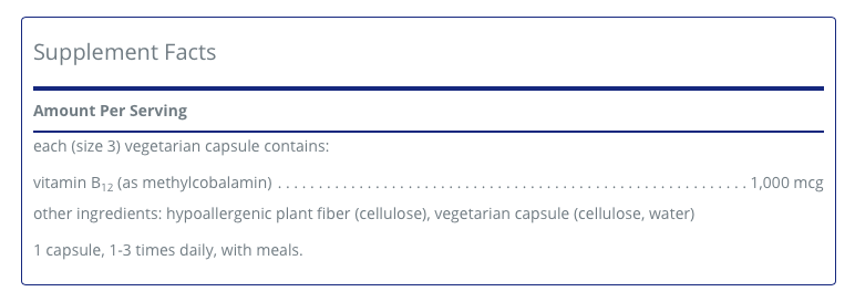 Methylcobalamin 60 C - Clinical Nutrients