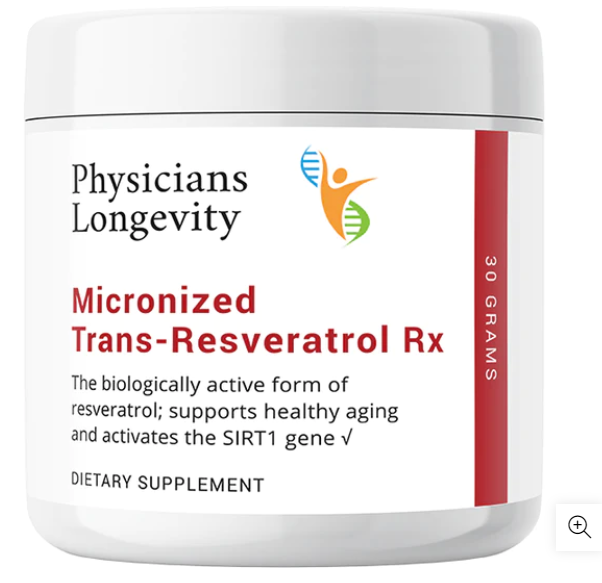 Micronized Trans-Resveratrol Rx (100 grams) - Clinical Nutrients