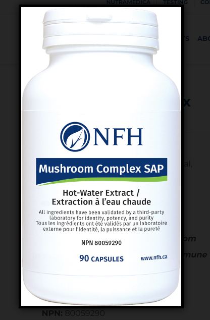 Mushroom Complex SAP 90 Capsules - Clinical Nutrients