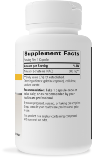 NAC (N-Acetyl-L-Cysteine) 60 caps - Clinical Nutrients