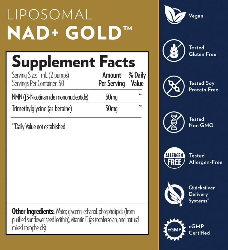NAD+ Gold 50ml - Clinical Nutrients